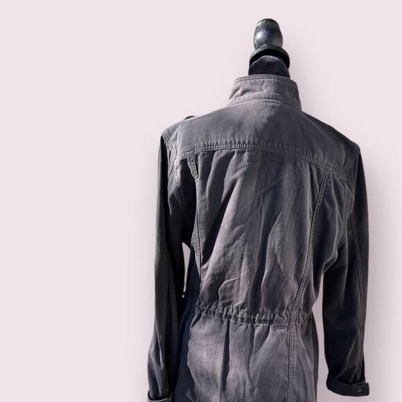 Lucky Brand – live in love women’s size L gray jacket with drawstring waist - Picture 8 of 11